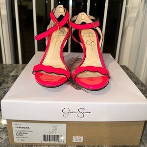Hot pink Jessica Simpson heels
